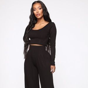 Black Pants Set